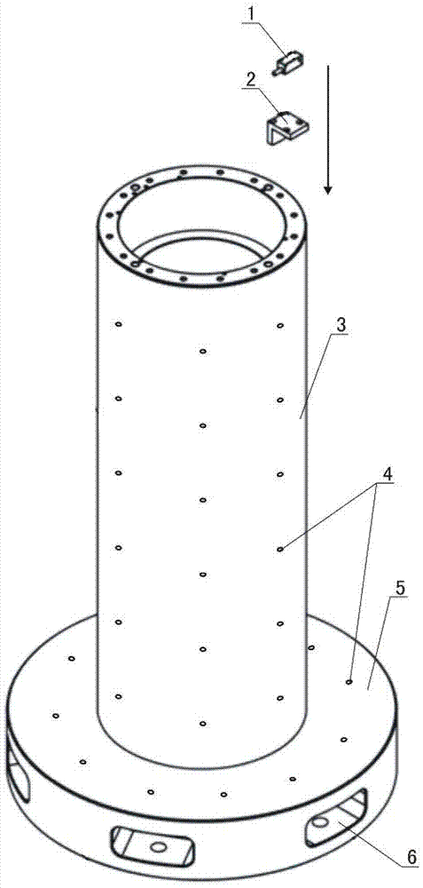 Air flotation assembly for large-scale precise rotary table