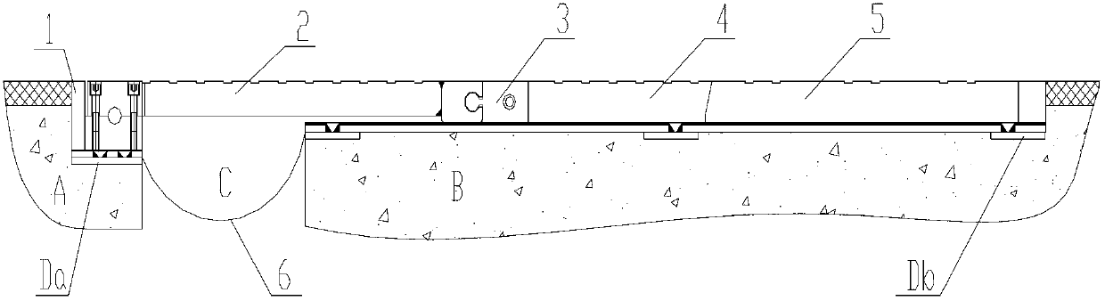 Bridge expansion joint with multidirectional displacement function