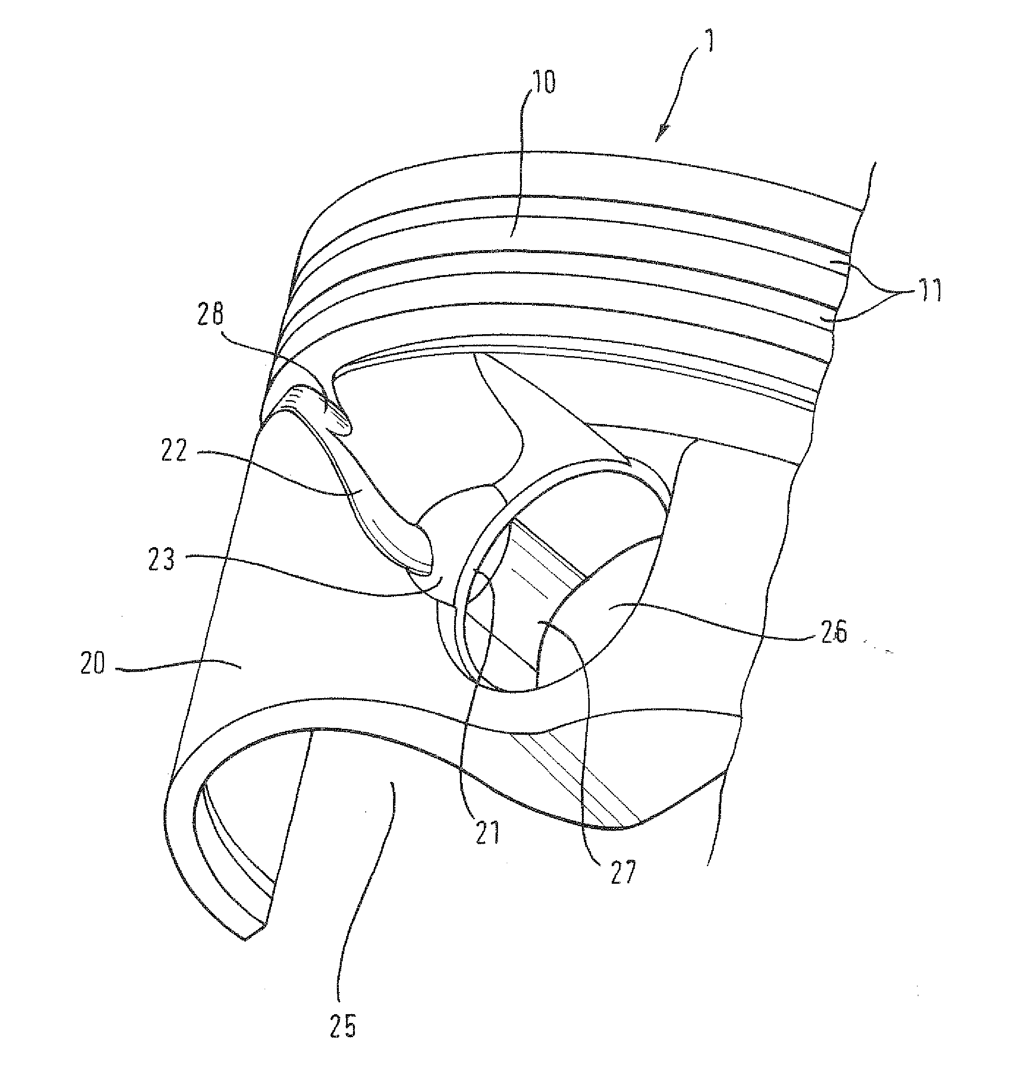 Piston having oil supply channel for hub bore holes