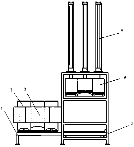 Extruding type silkworm cooking feed extrusion device and use method thereof