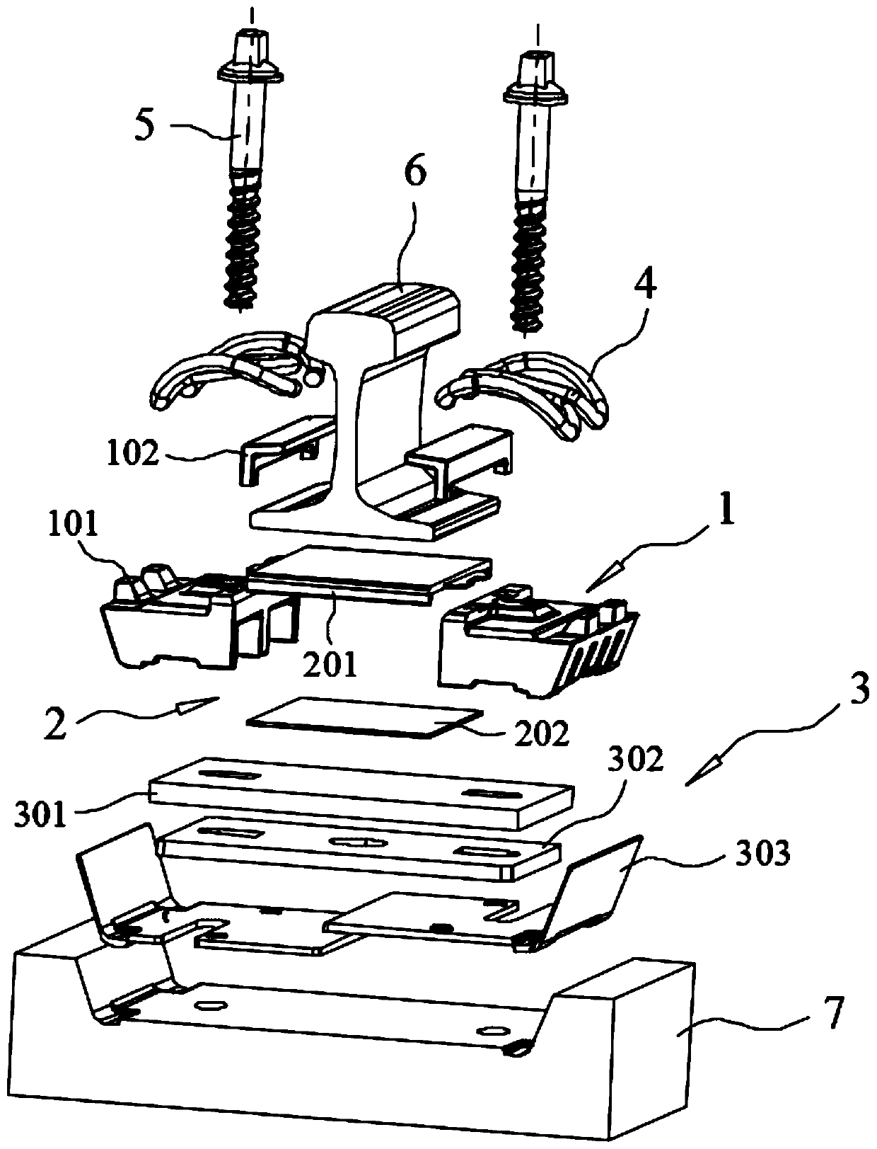 Rail height adjusting method suitable for rail with baffle parts
