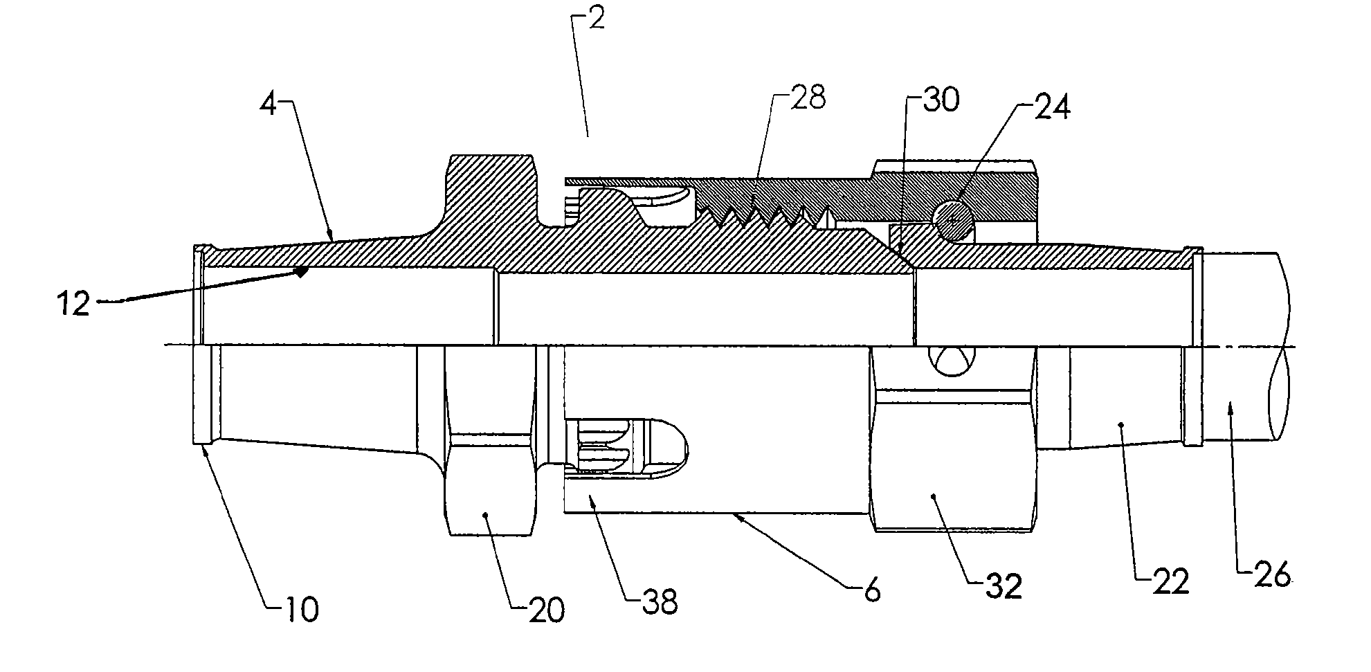 Fluid coupling assembly with integral retention mechanism