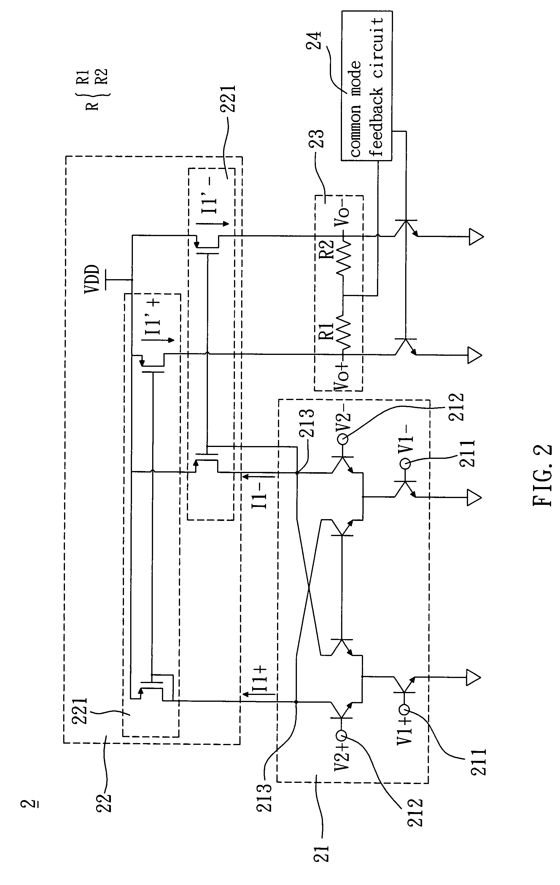 Conversion mixer with high impedance circuit