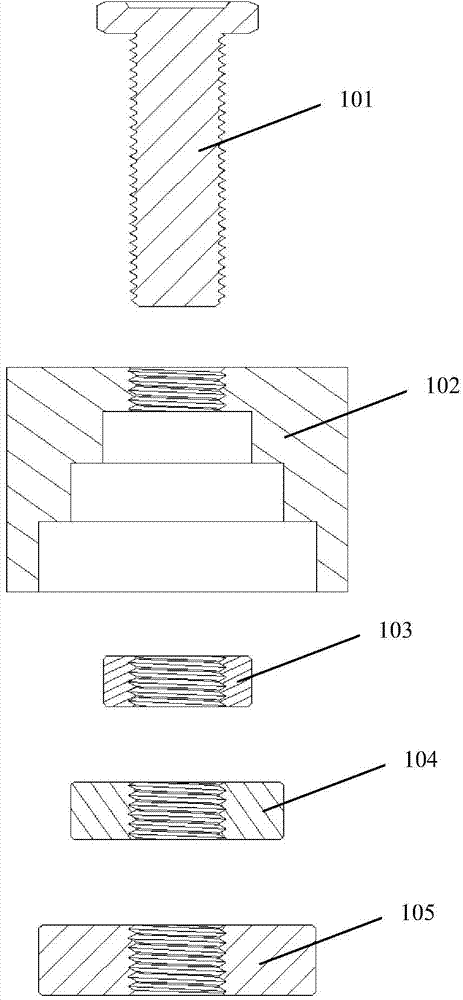 Embedded outer knurled nut and manufacturing method thereof