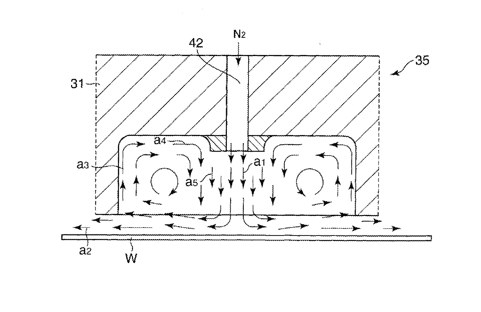 Substrate cooling member, substrate processing device, and substrate processing method