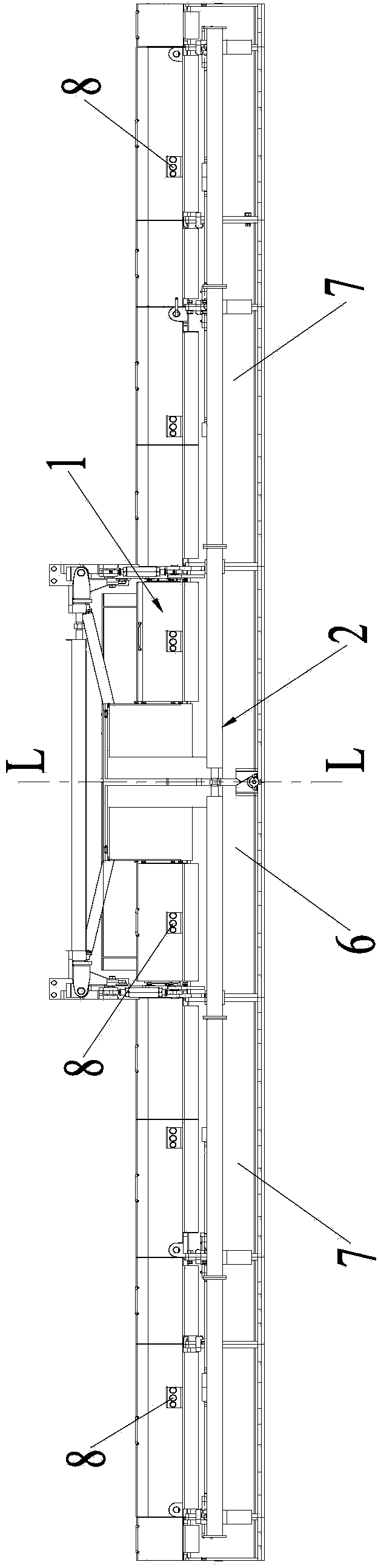 Ironing plate and spreading machine