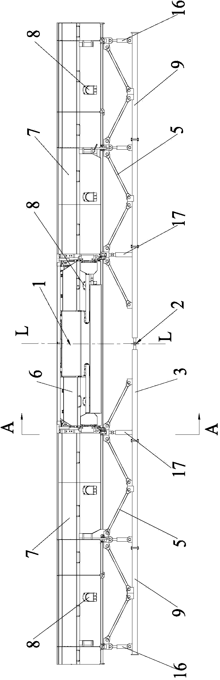 Ironing plate and spreading machine