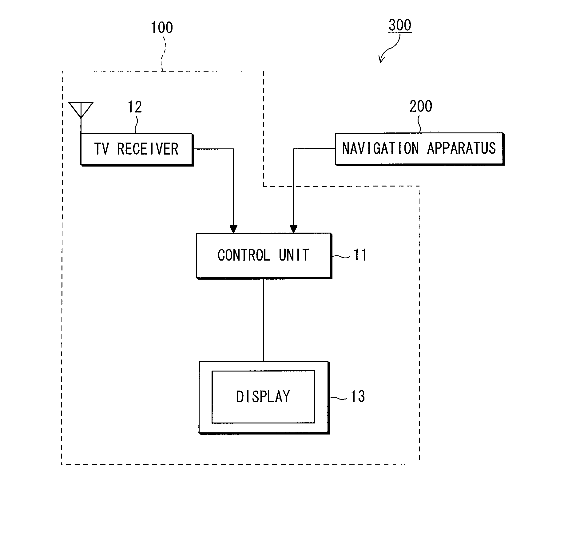 Digital television receiving apparatus and on-vehicle apparatus provided with the same