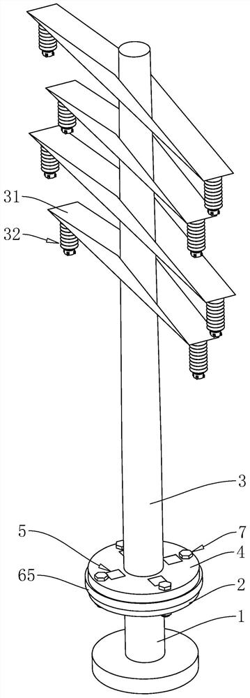 High-perpendicularity electric pole and construction technology thereof