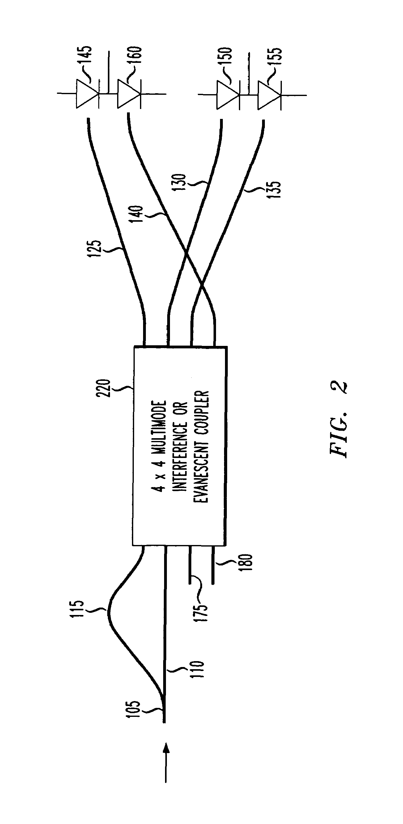 Apparatus and method for receiving a quadrature differential phase shift key modulated optical pulsetrain