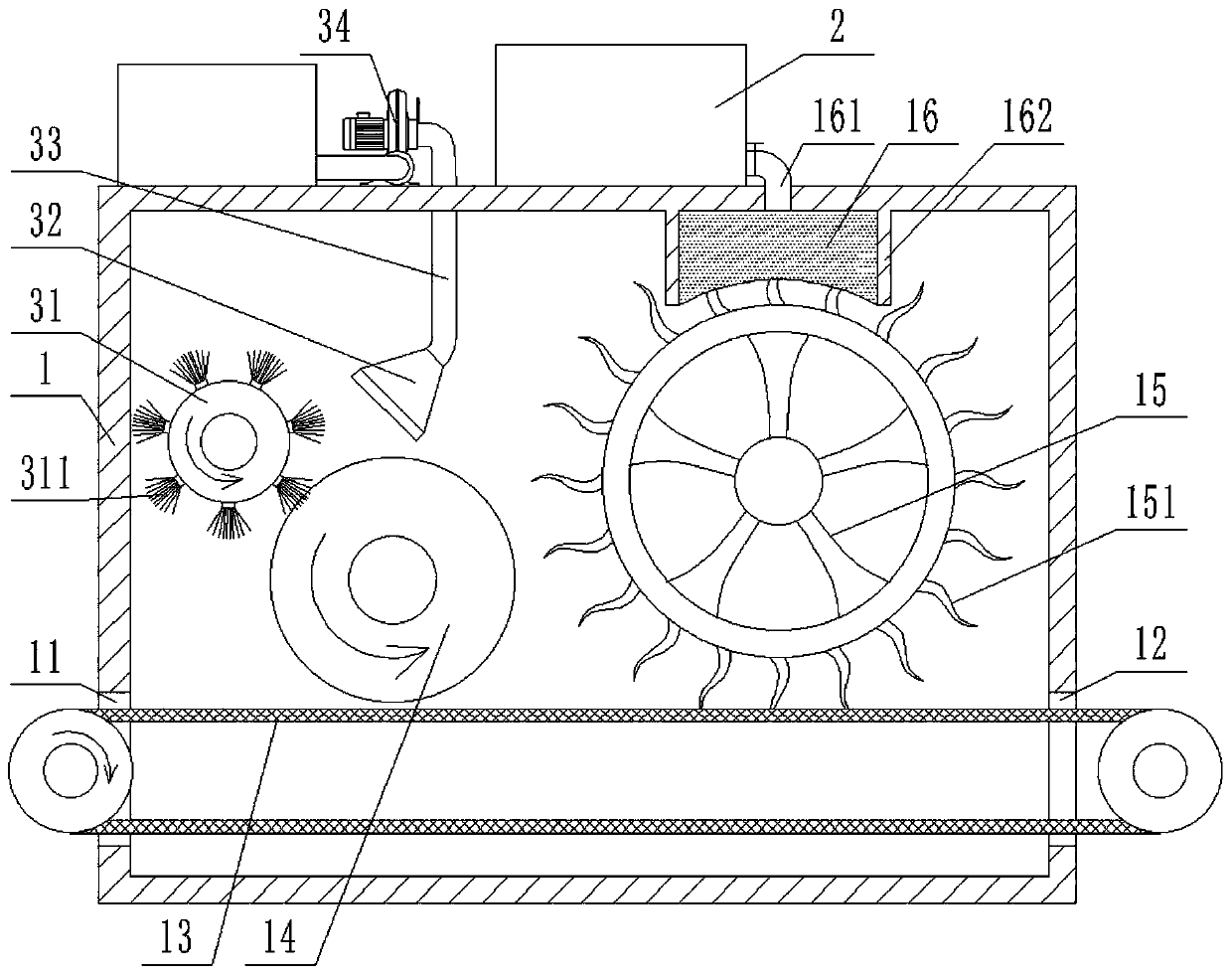 Glue coating device used for leather product processing