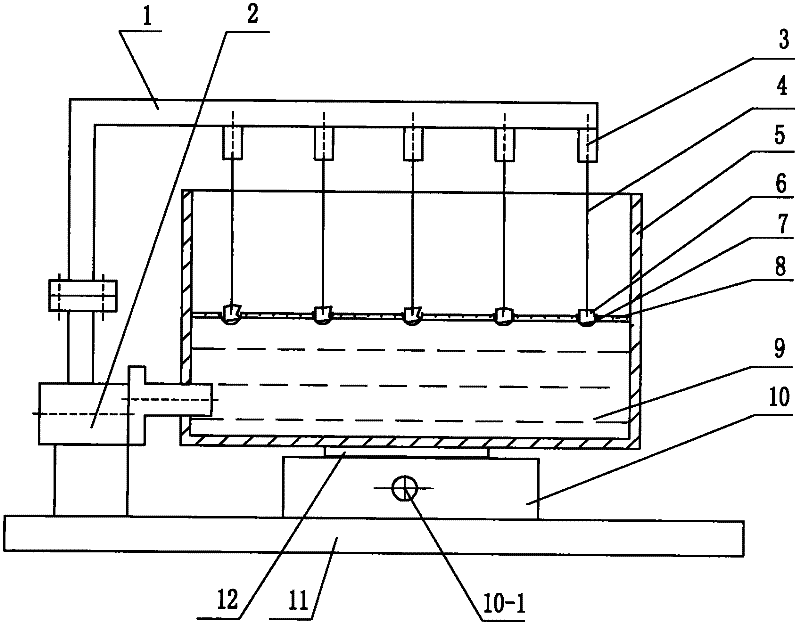 Device for testing adhesion between asphalt and aggregate