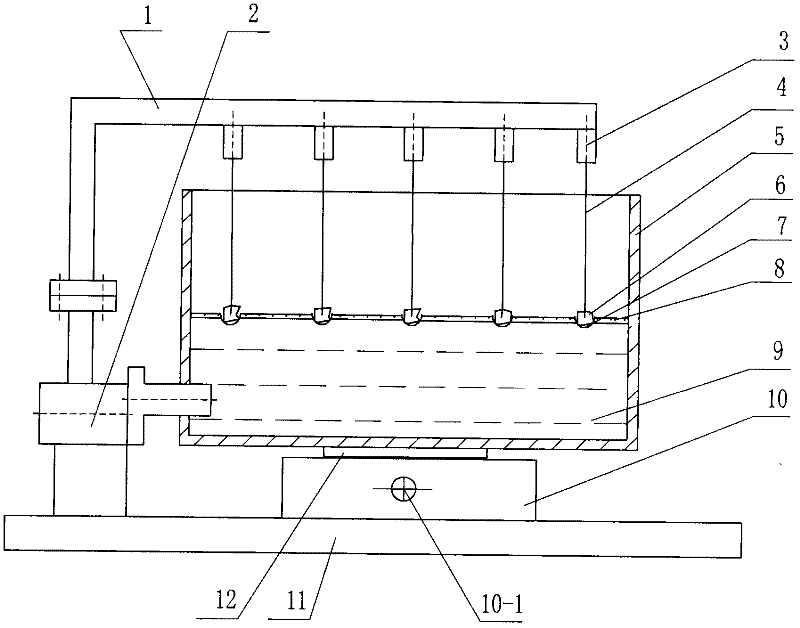 Device for testing adhesion between asphalt and aggregate