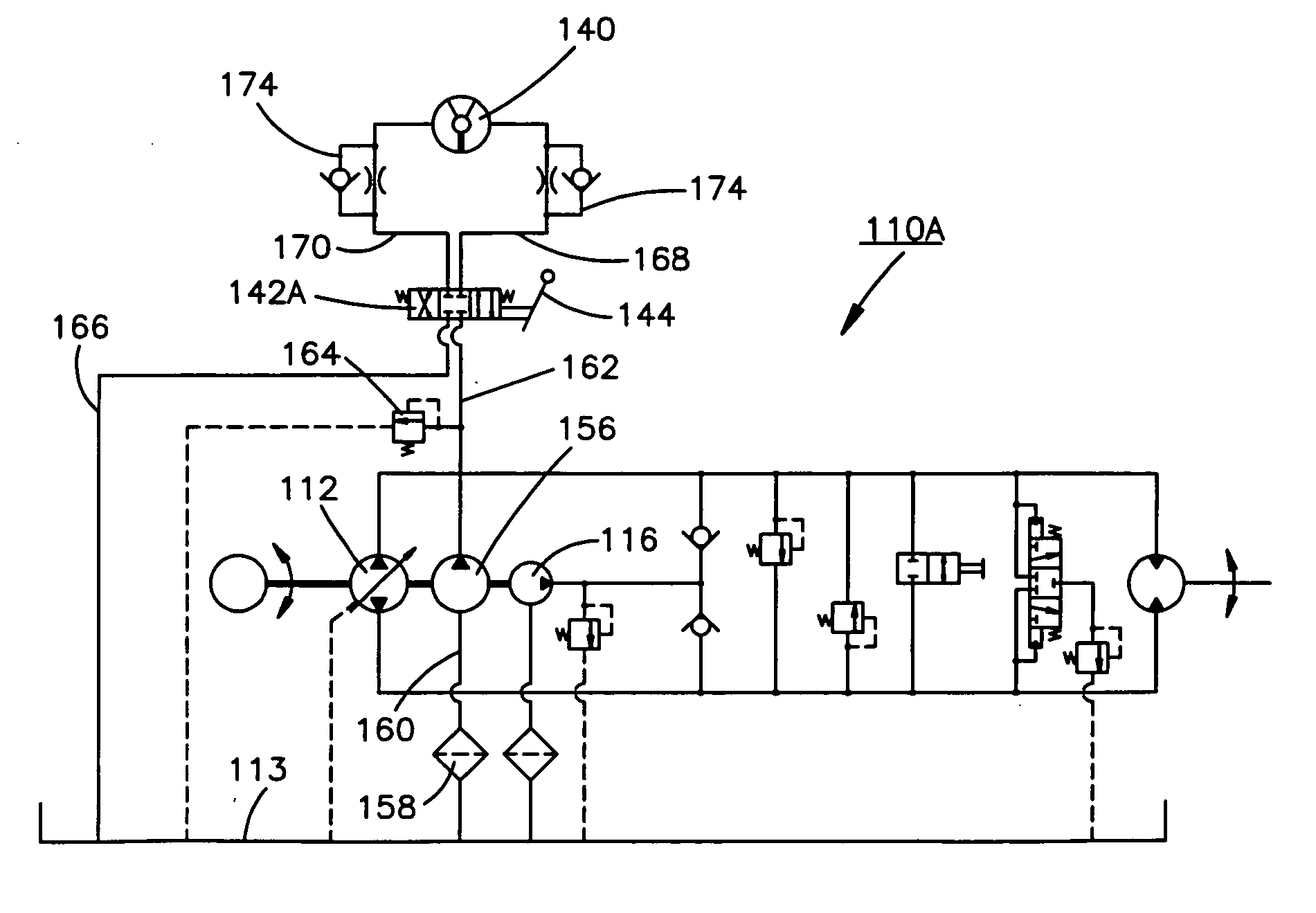 Control devices for swashplate type variable displacement piston pump