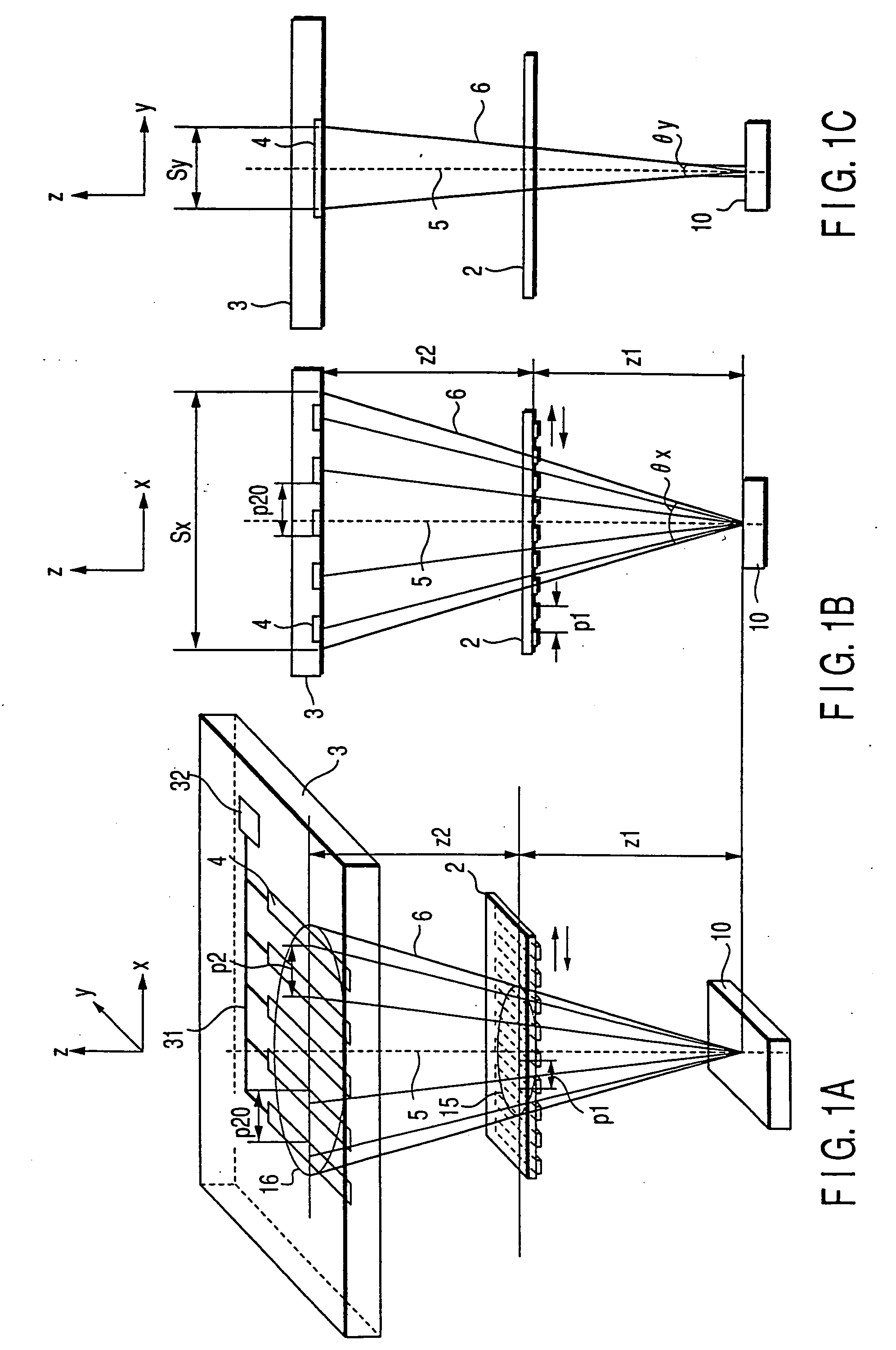 Optical displacement sensor and optical encoder