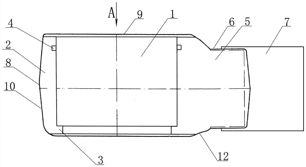 Straight ball base of V-type track bar assembly