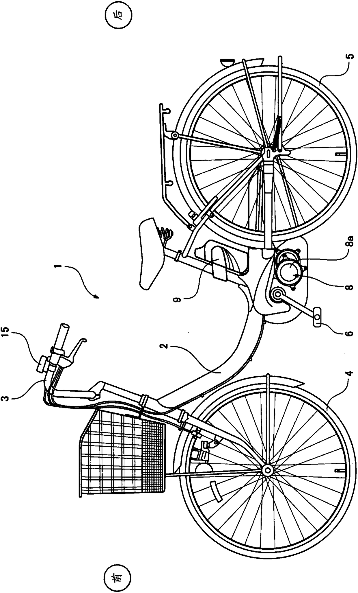 Vehicle display device and bicycle