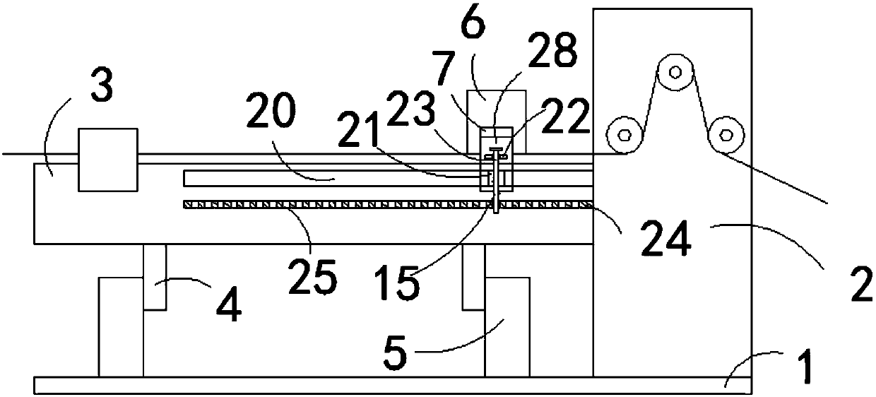 Cloth pressing device for spreading machine