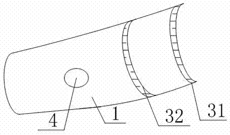 Limb structure of airwave pressure therapy instrument