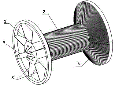 Detachable deep submarine cable rolling winch