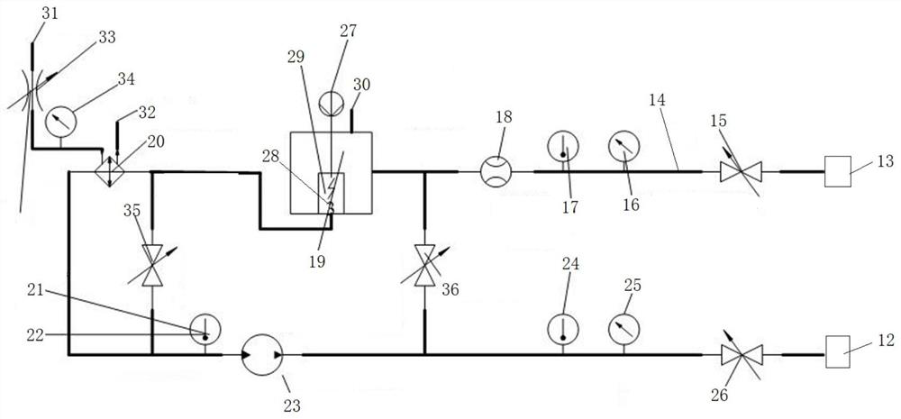 Cold and hot fatigue test method and device for engine cylinder cover assembly