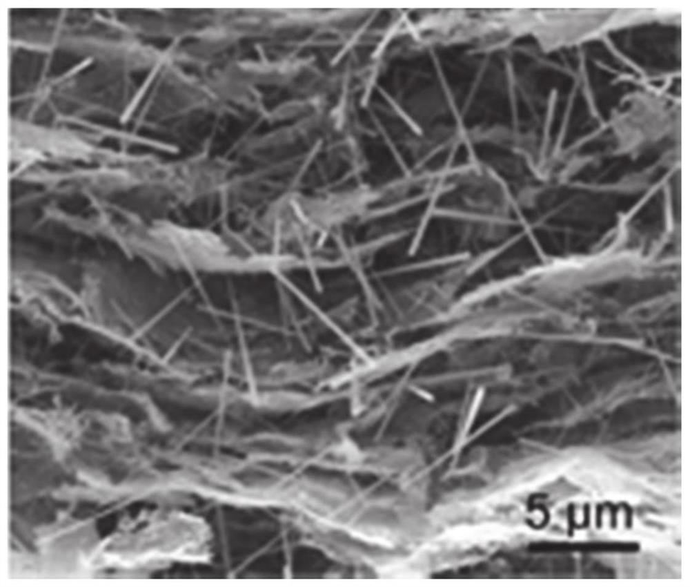 A graphene/silicon carbide nanowire composite structure thermal interface material