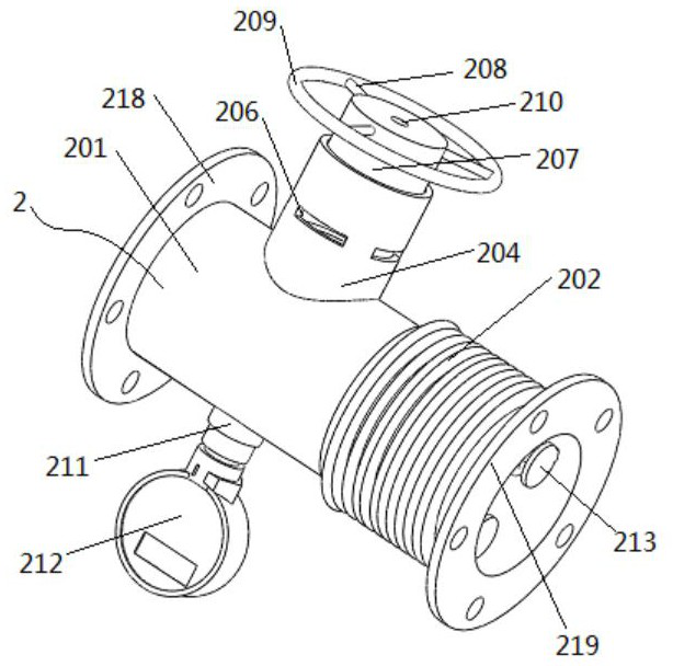 Flow detection pipeline structure with pressure-bearing protection mechanism