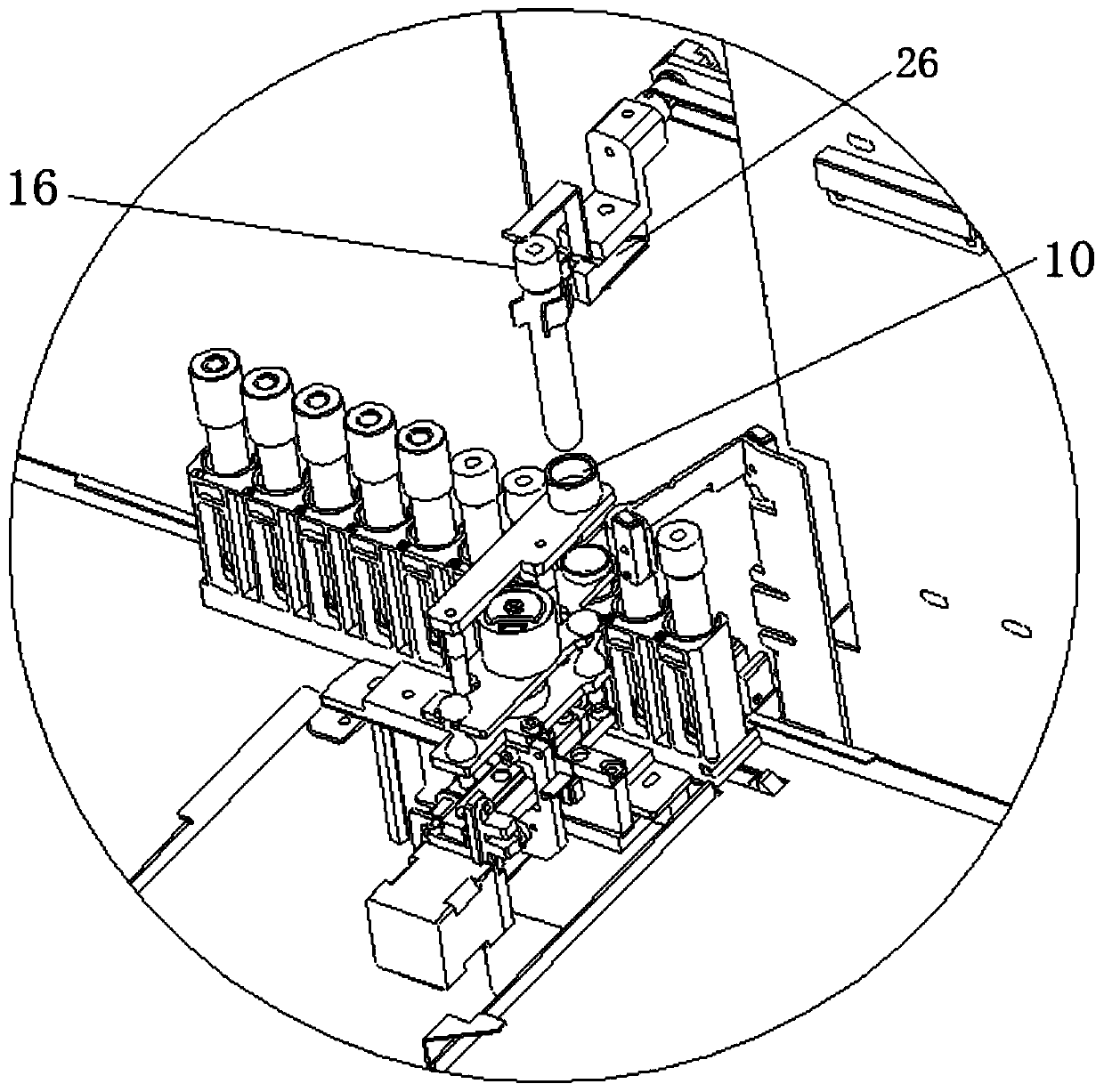 Automatic blood sample blending device and blood cell analysis device