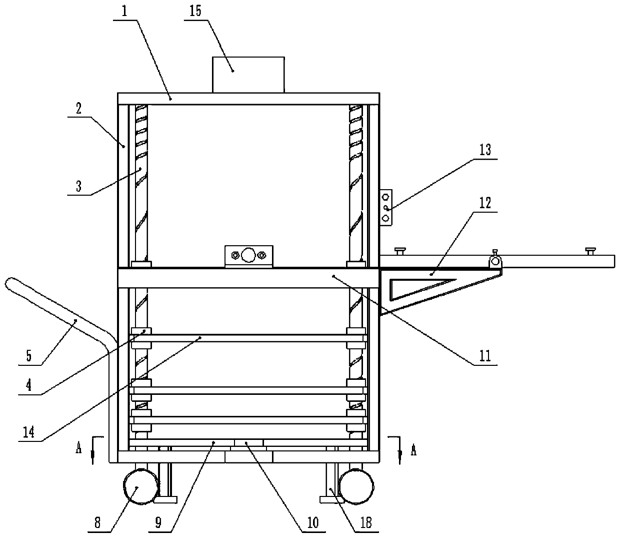 Die-cut plate loading device of die cutting machine and application method thereof
