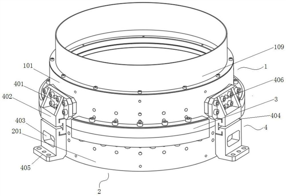 Supporting device for front filter lens of space solar telescope