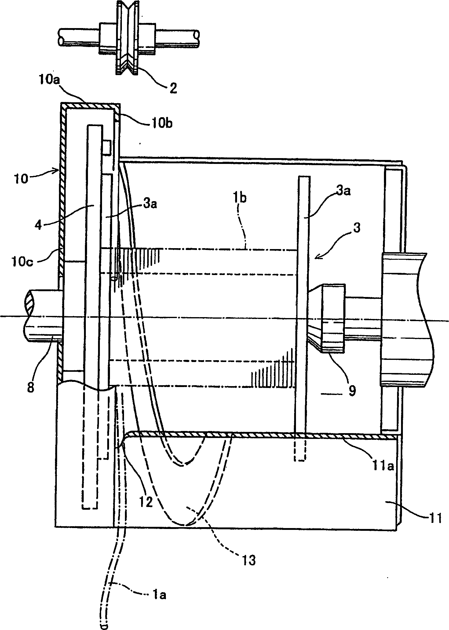 Winder and winding method of filament body