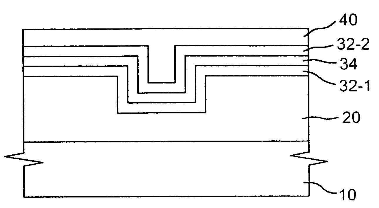 Copper interconnect structure having stuffed diffusion barrier