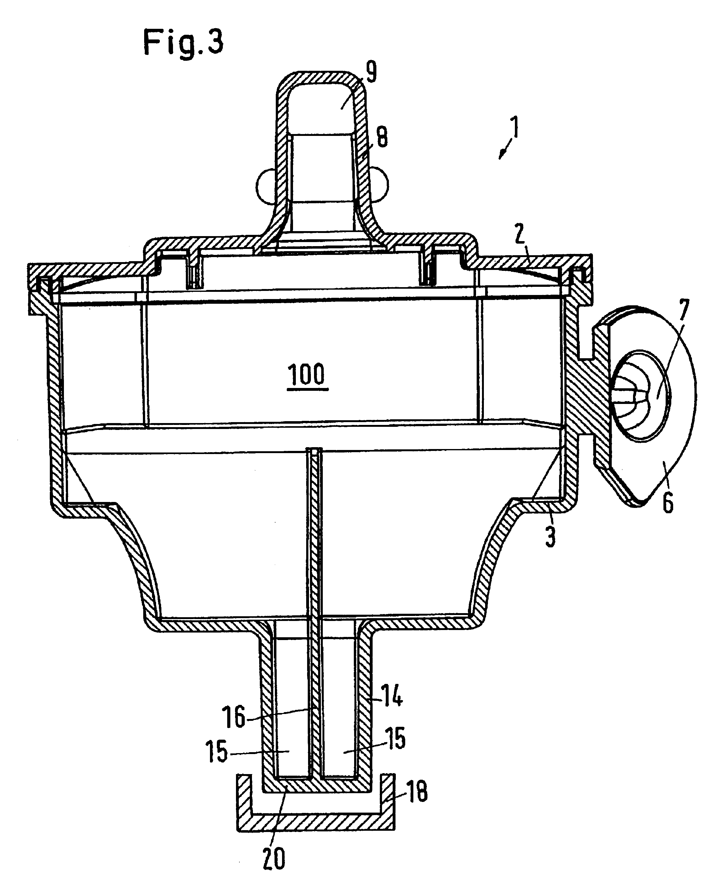 Suction muffler for a refrigerating machine