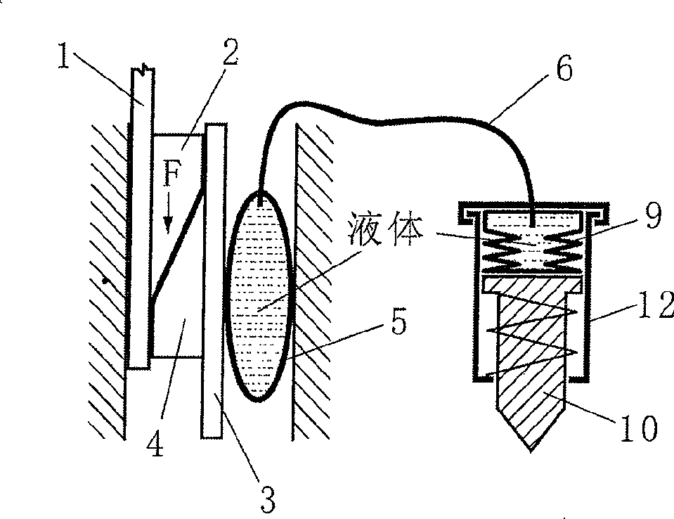 Antiskid shoe with hydraulically extending spikes