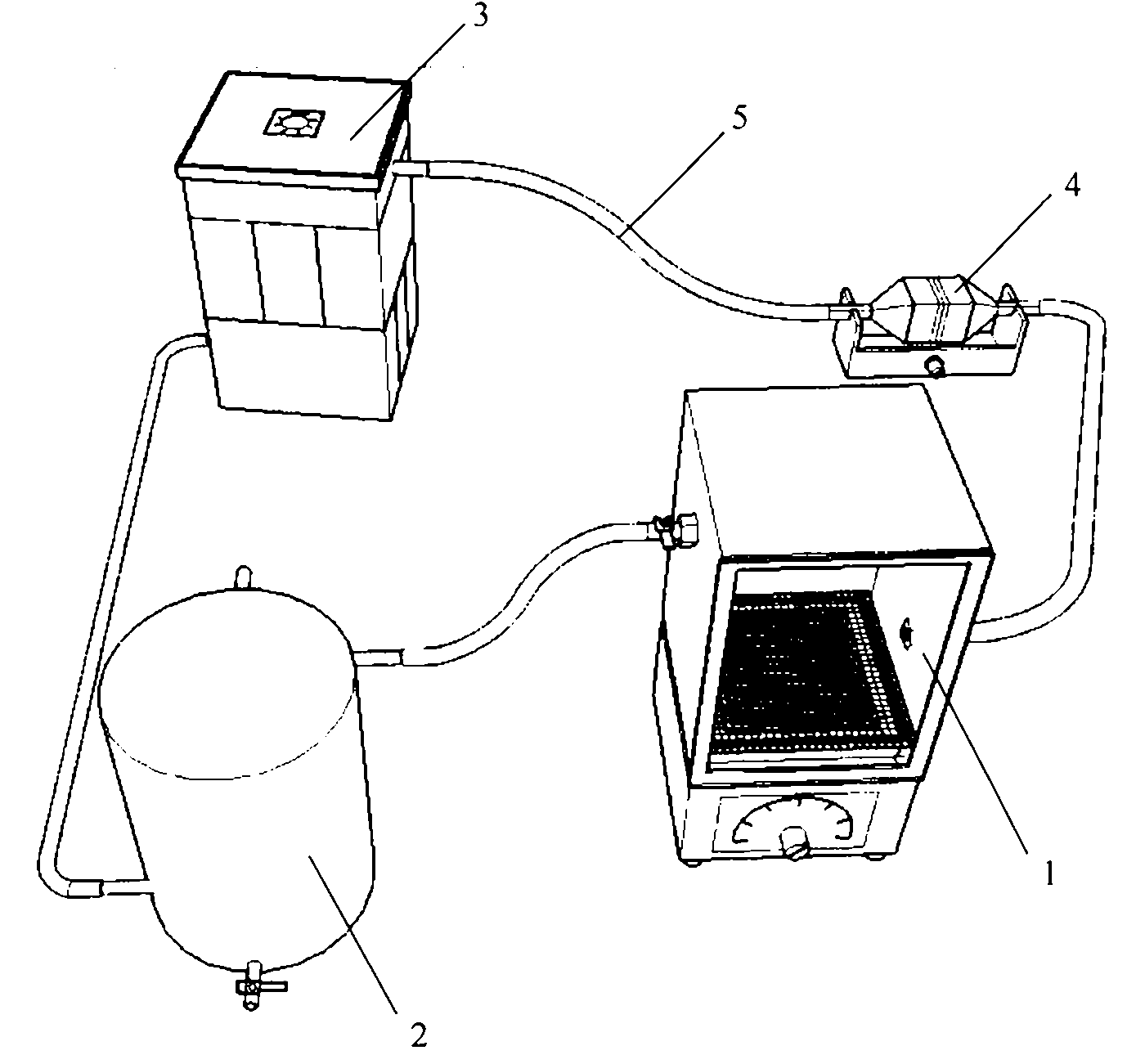 Smoke exposure experimental device with condensing box