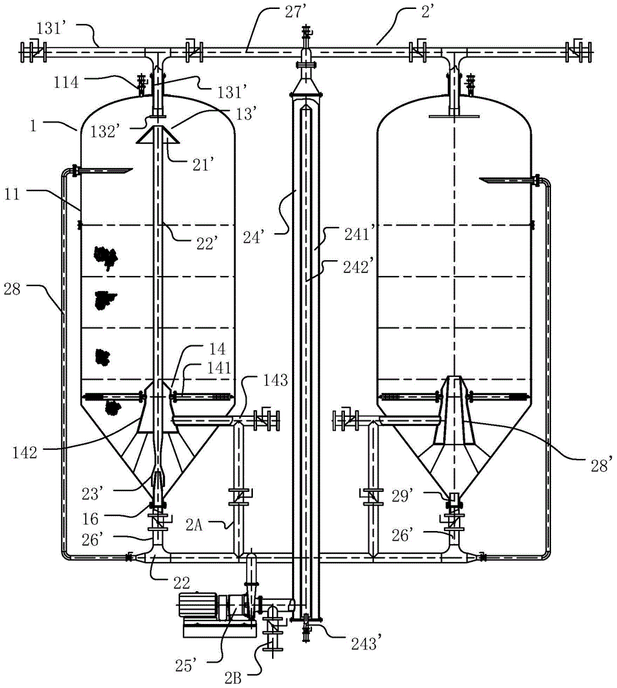 Extracorporeal circulation for cleaning ultra-deep bed filters