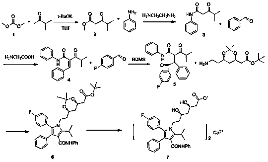 Preparation method of atorvastatin calcium