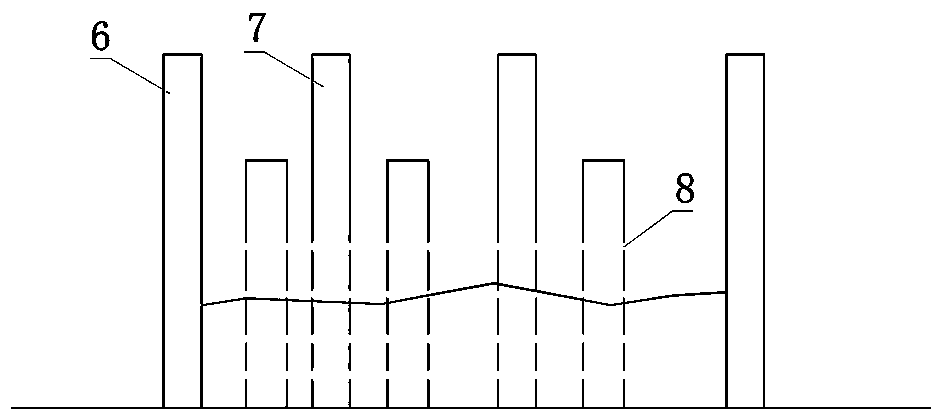 Multi-stage pore pipe weir shunting silting method