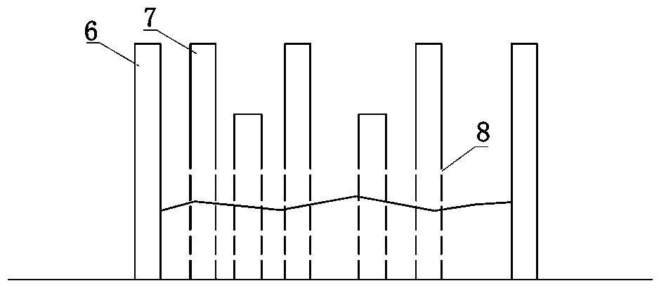 Multi-stage pore pipe weir shunting silting method