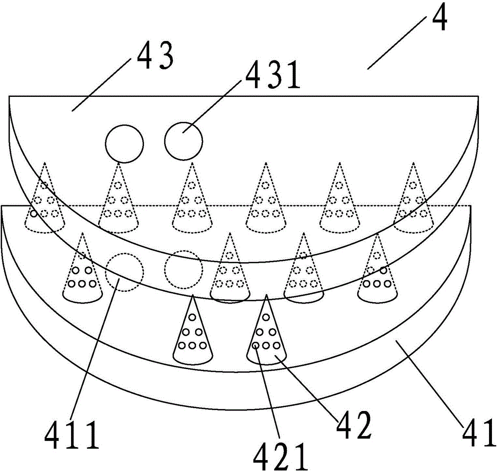 Silenced air filtering device