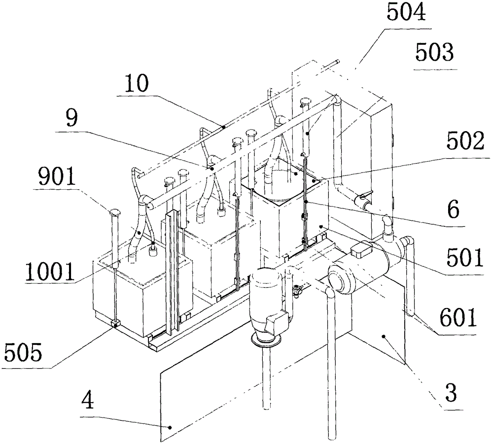 Cutting fluid purification equipment capable of treating residues online