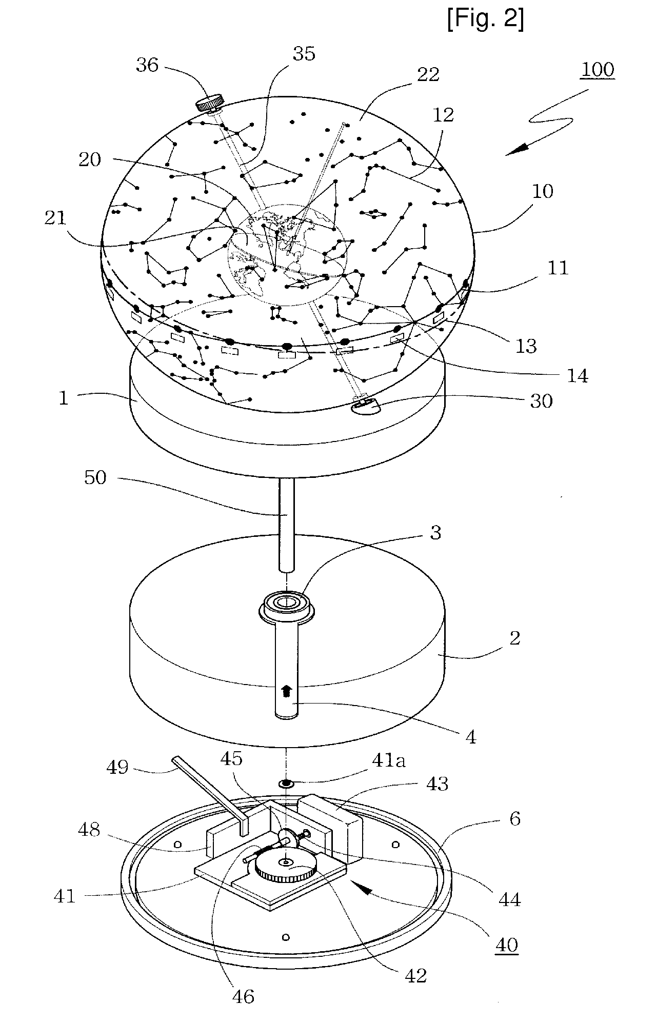 Automatic Revolution Apparatus of a Globe and Lelestial Globe