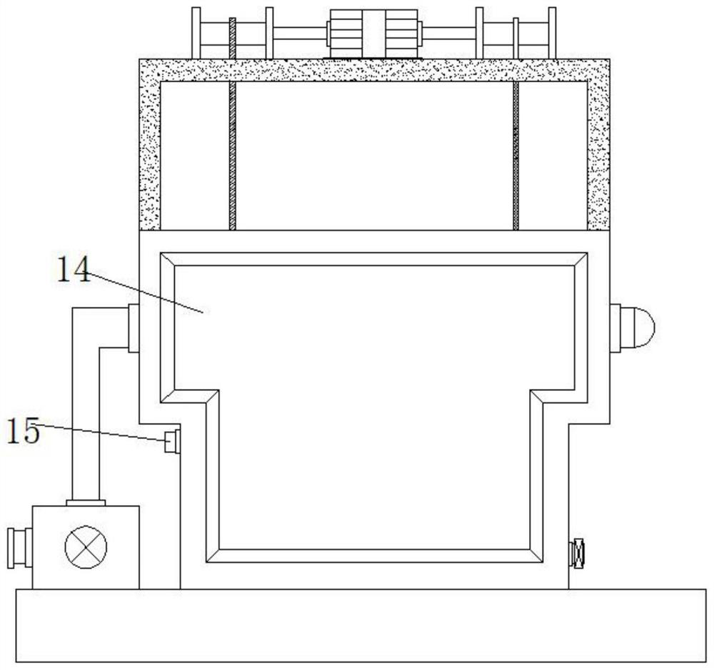 Cooling device provided with multi-angle adjusting function and used for wafer baking