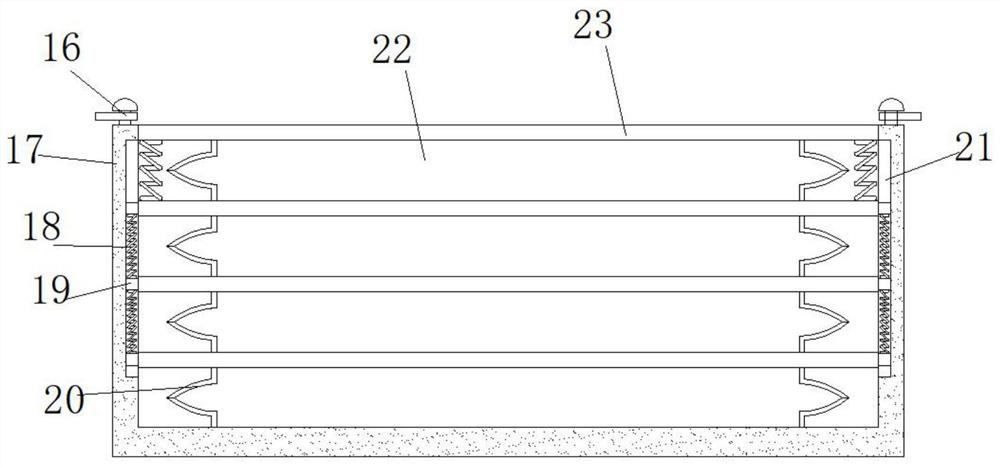 Cooling device provided with multi-angle adjusting function and used for wafer baking