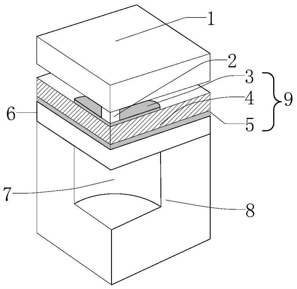 Piezoelectric micromechanical ultrasonic transducer with supporting column