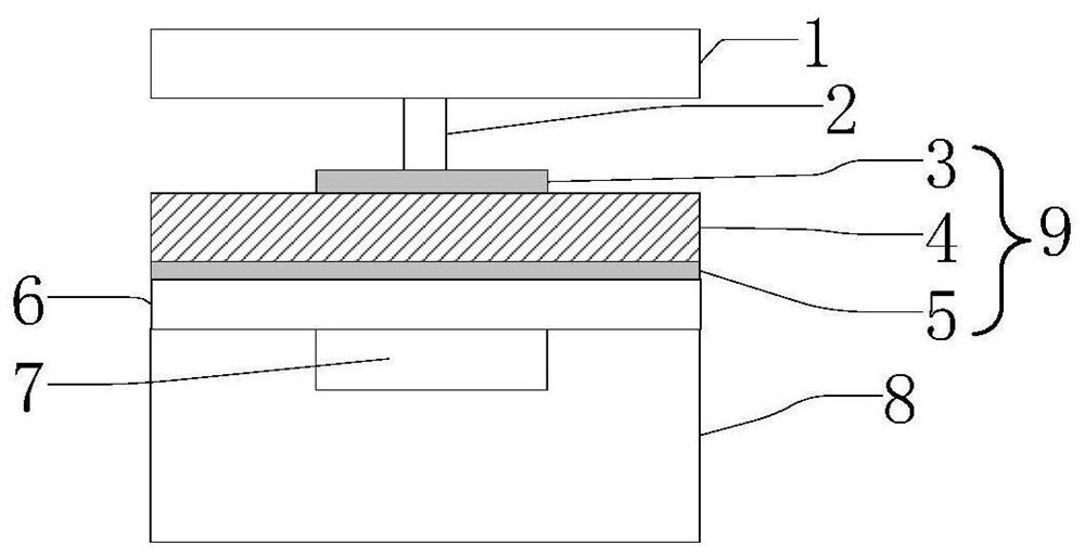 Piezoelectric micromechanical ultrasonic transducer with supporting column