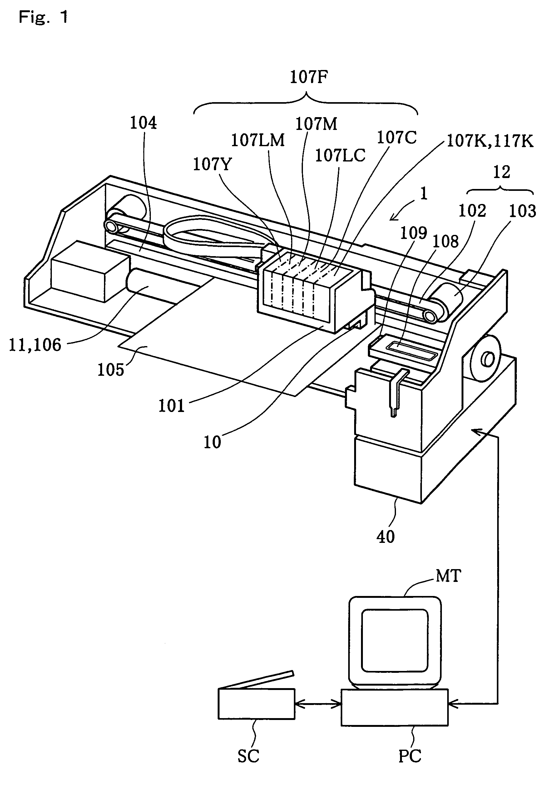 Method of normality decision with regard to ink cartridge and printer actualizing the method