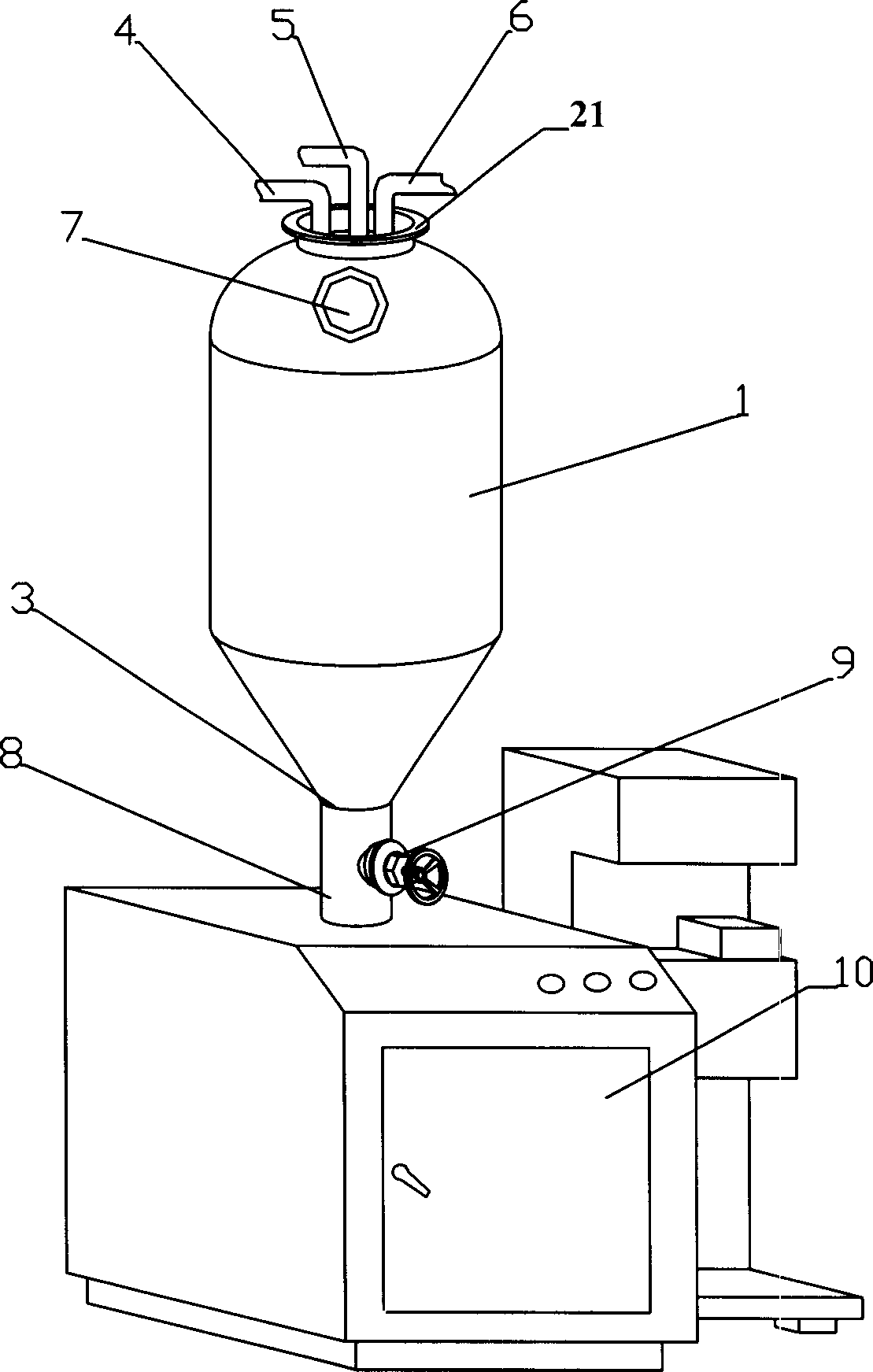 Slow releasing water producing method and apparatus