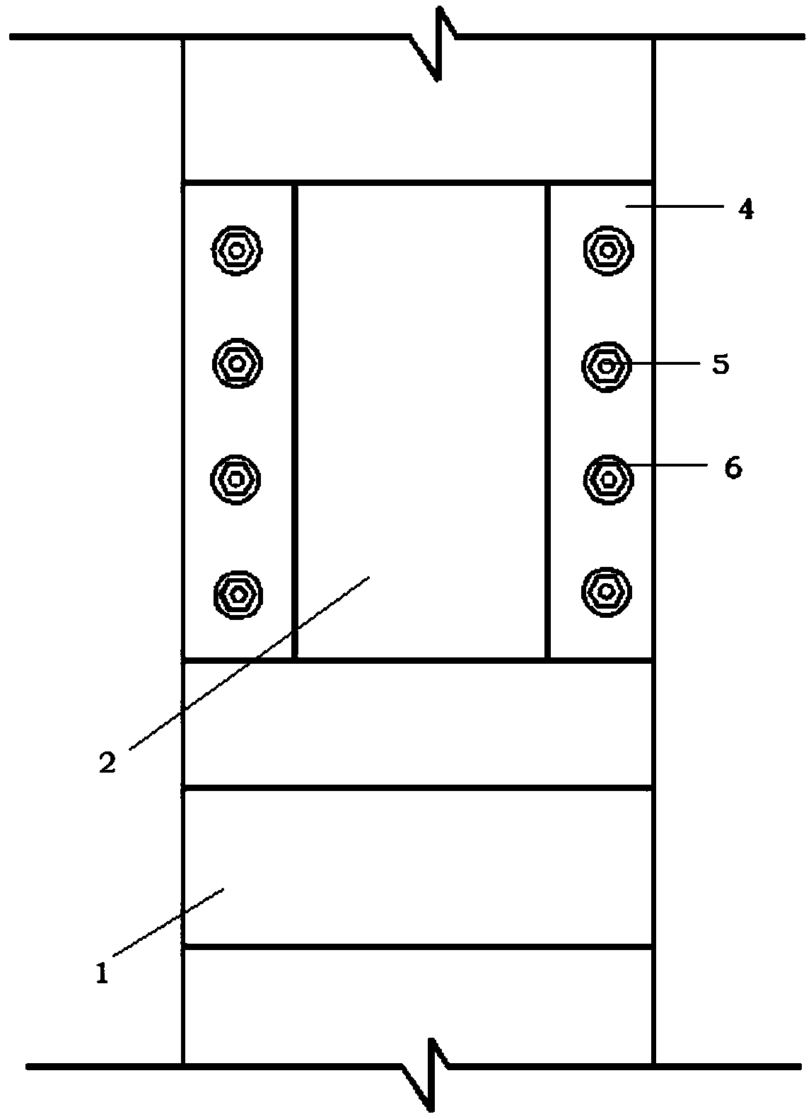 Fabricated frame structure beam-column connection node and construction method