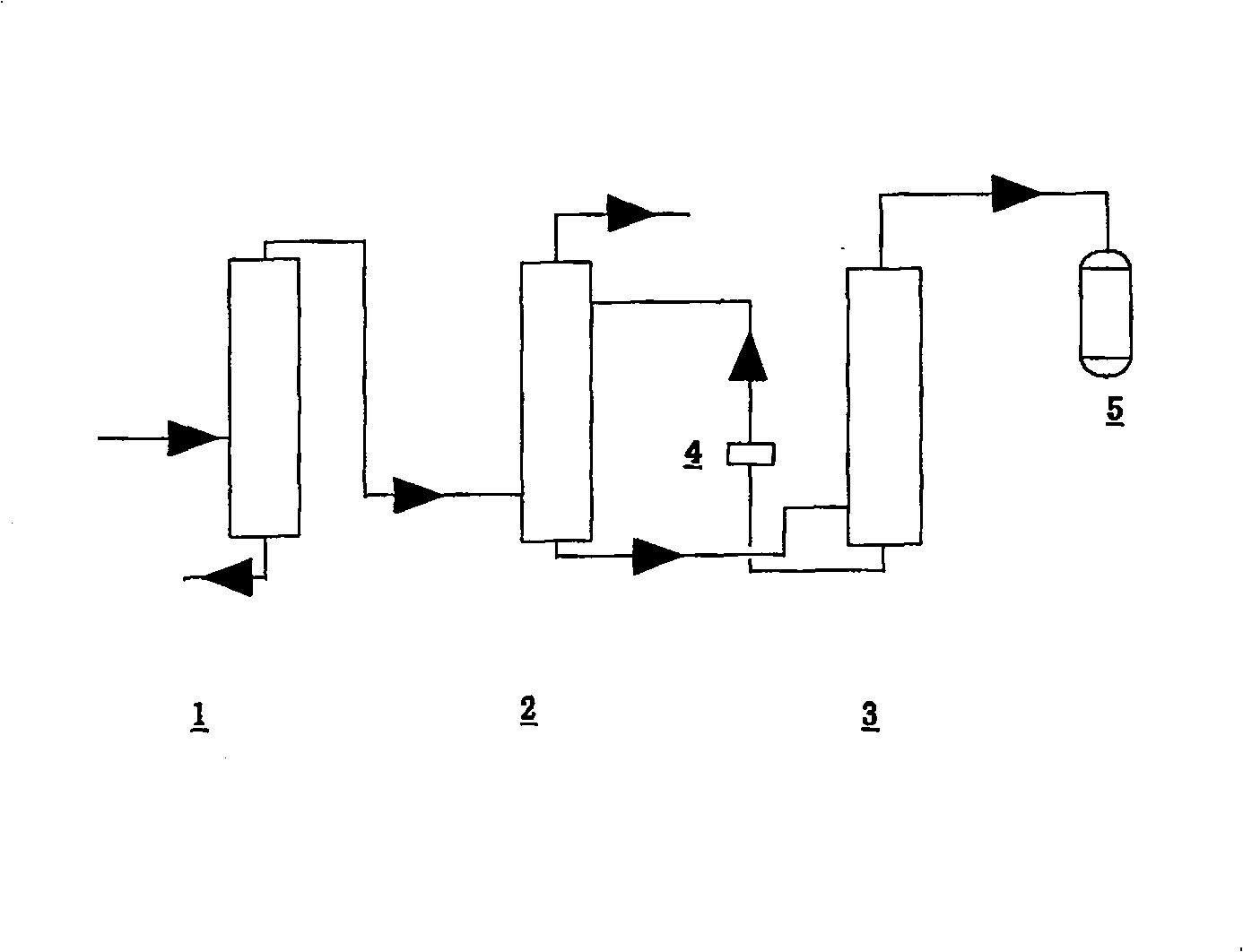 Method for separating trifluoroethylene in tetrafluoroethylene production